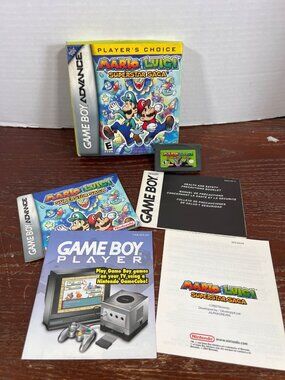 Mario & Luigi Superstar Saga Game Boy Advance Complete In Box CIB Players Choice